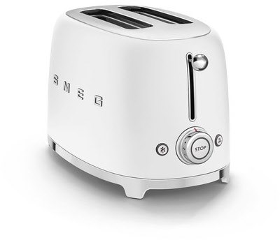 Smeg Toaster 2-Schlitz 50's Retro Style TSF01WHMEU Weiß matt