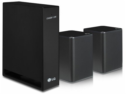 LG SPK8-S Surround Rücklautsprecher Set 2.0 (140W für SK10Y und SK9Y) schwarz