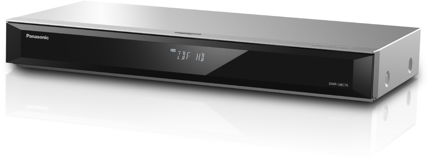 Panasonic DMR-UBC70EGS Blu-ray Recorder 500GB UHD 2x DVB-C/T2 Tuner silber