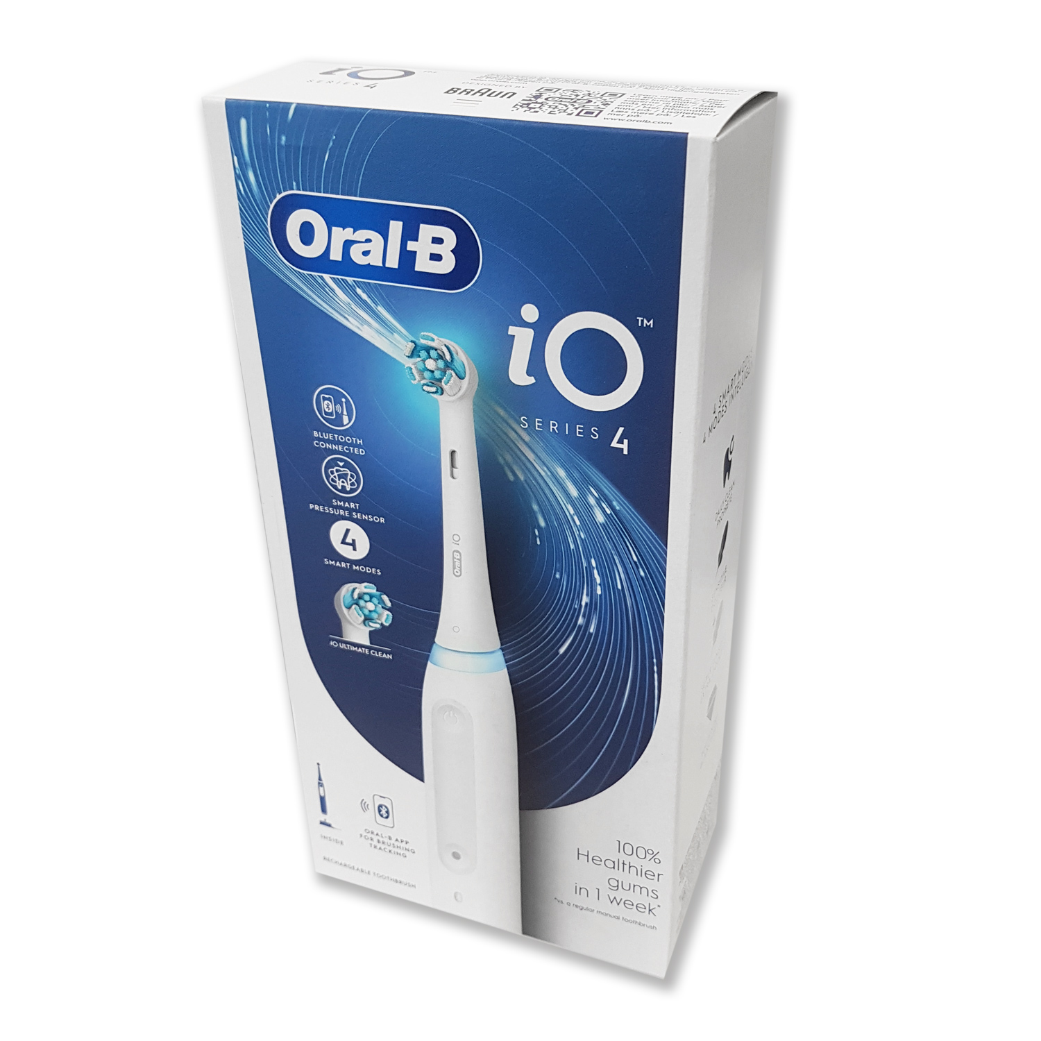 Braun Oral-B iO Series 4 Elektrische Zahnbürste weiß