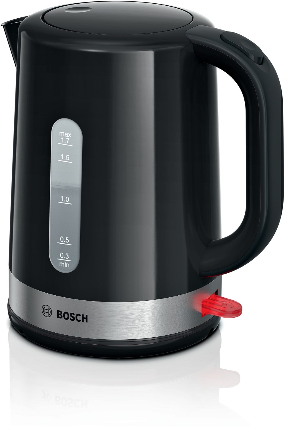 Bosch Wasserkocher 1,7 Liter schwarz/edelstahl