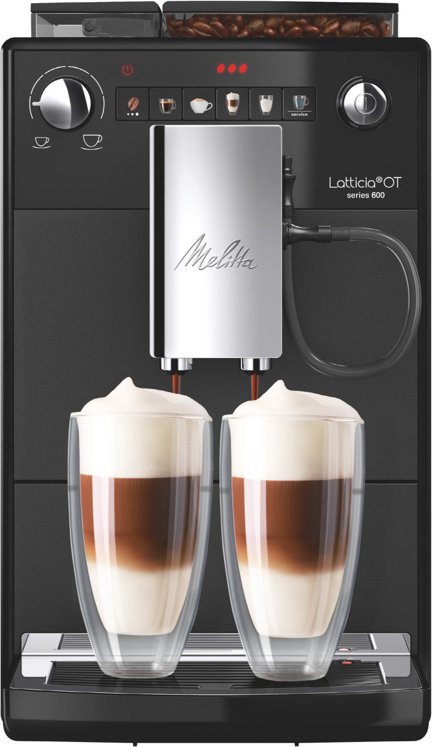 Melitta Latticia One Touch OT F300-100 Kaffeevollautomat Frosted-Black