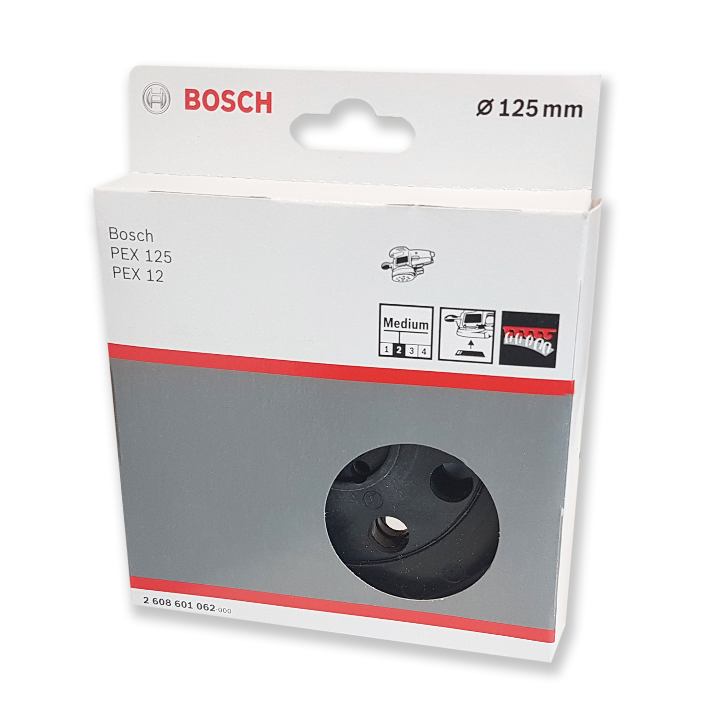 Bosch Accessories Mittelharter Schleifteller 8 Löcher, Ø 125 mm