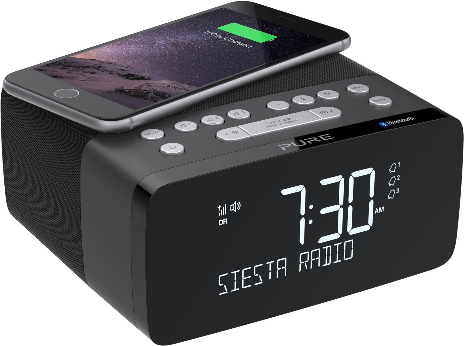 Pure Siesta Charge, DAB+/UKW Radio, graphite