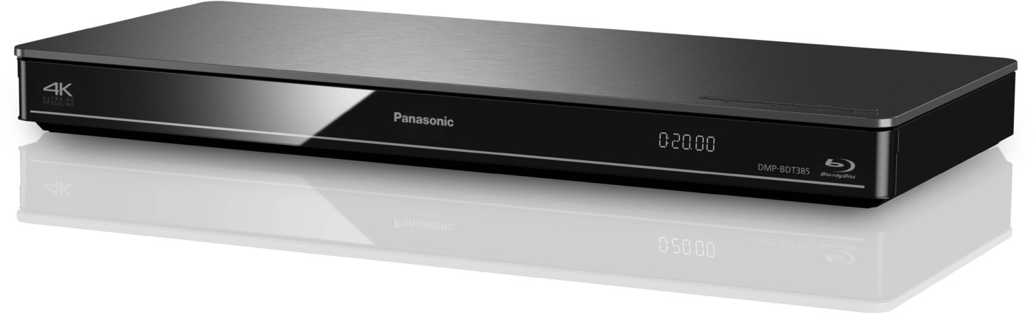 Panasonic DMP-BDT385EG 3D Blu-ray Player, 4K Upscaling, HDMI-Steuerung, silber