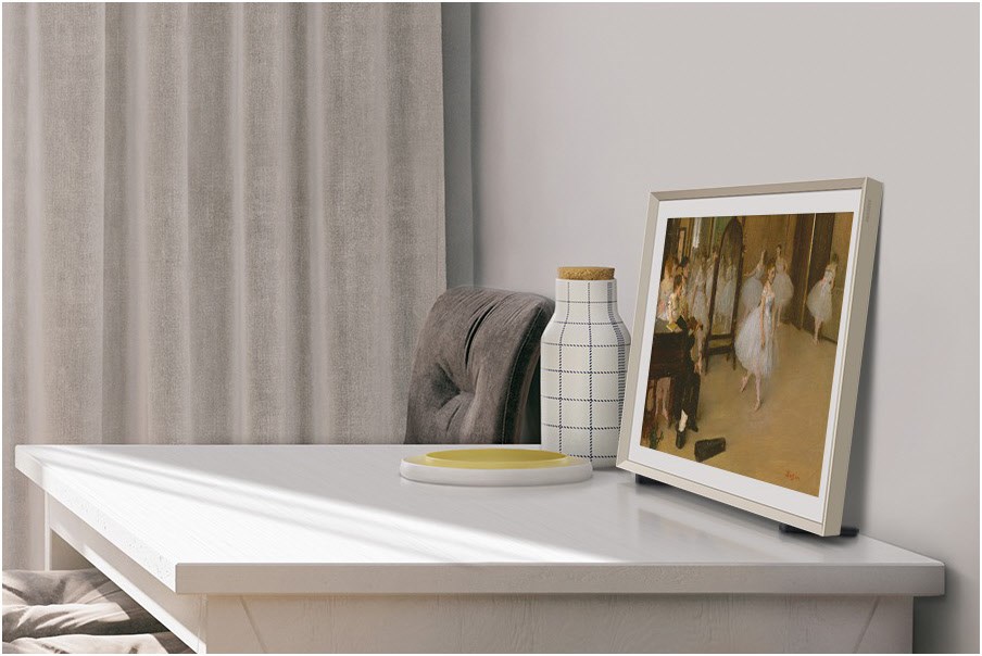 Samsung QLED-TV The Frame 75 Zoll (189 cm) carbon silber